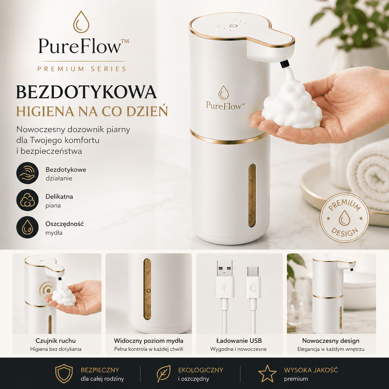 PureFlow™ - Automatyczny Dozownik Piany
